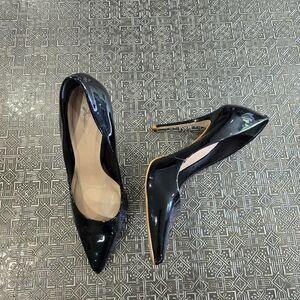 🐢 Massimo Matteo Pointed Toe Patent Leather 4" Stiletto Heel Size 6.5